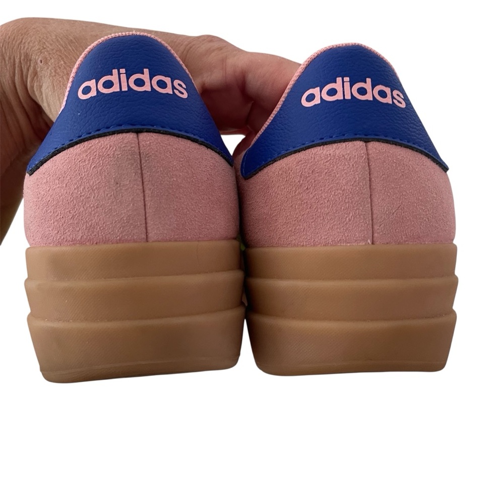 Adidas VL Court Bold Damen Sneaker Pink Lemon Blue Gum Skateboard Size US 11 - Picture 9 of 9